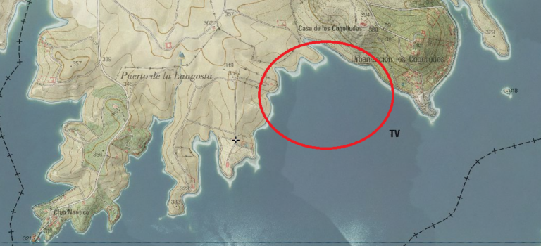 Zona donde se busca al desaparecido