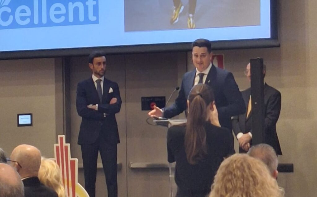 Jose María Calderón en la entrega de premios de la Asociación Española de Directores de Hotel 2024