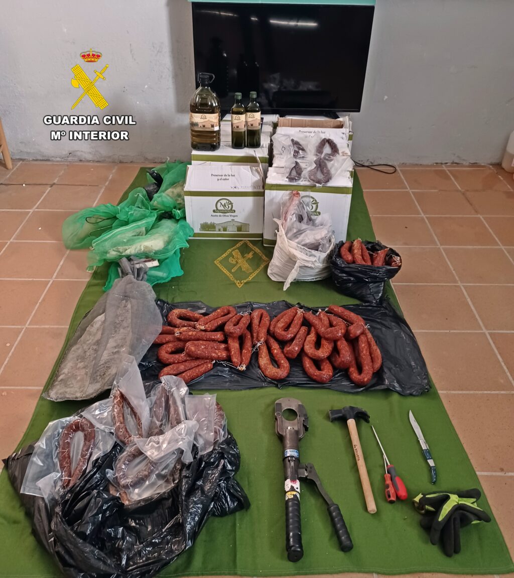 efectos inervenidos GUARDIA CIVIL