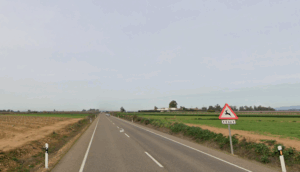 Tramo de la N430 donde ha ocurrido el accidente