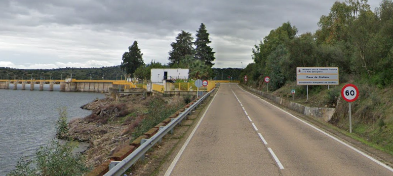 Carretera a la presa de Orellana GOOGLE