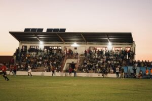 Grada del Campo de Fútbol Municipal de Orellana la Vieja