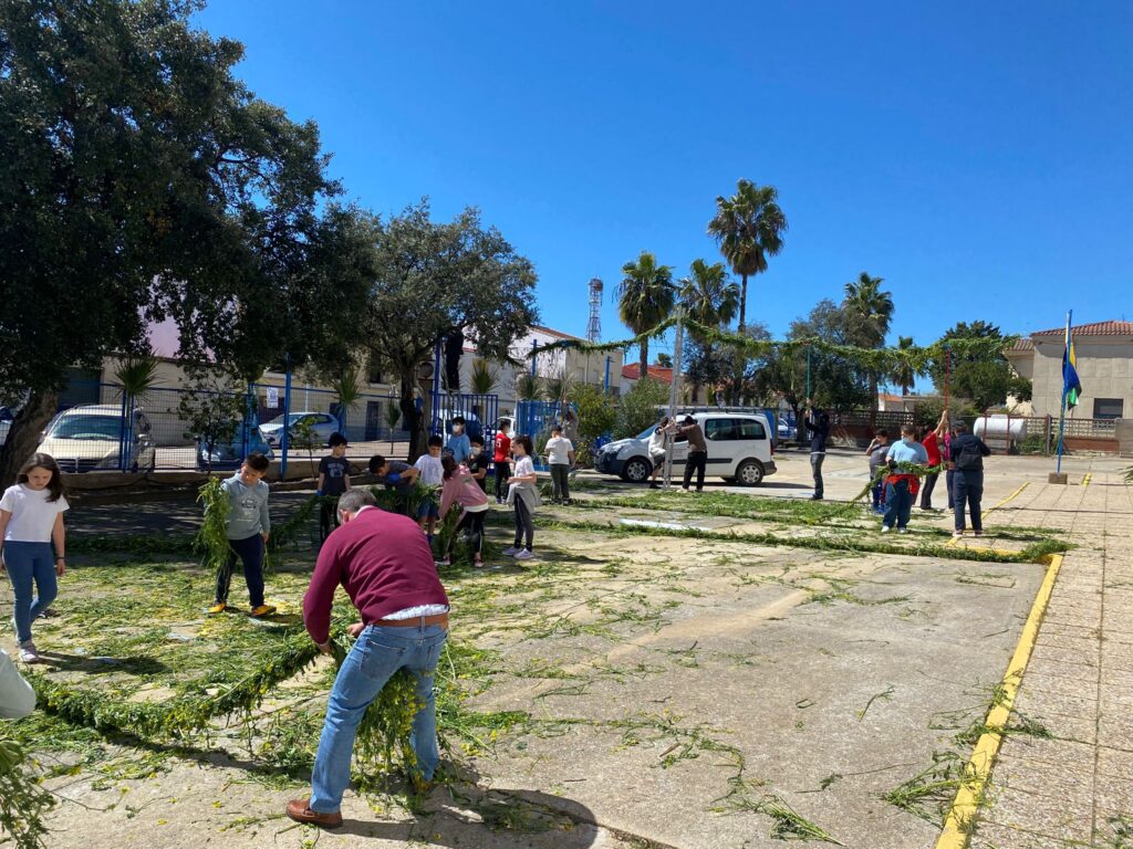 La Enramá en el CEIP Santo Domingo