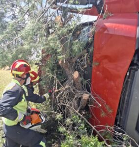 Accidente de camión en la N-430 EMERGENCIAS CIUDAD REAL