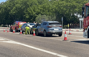 Accidente en la N-430 a la altura de Valdivia CEDIDA