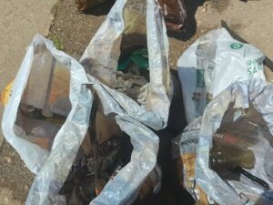 Basura recogida en la XV limpieza de fondos BUCEO ORELLANA