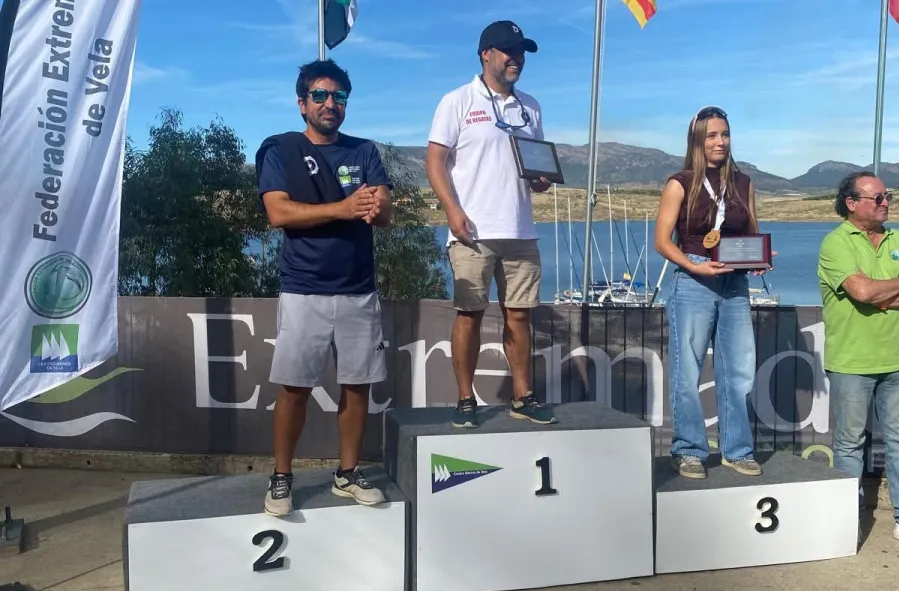 podium en la Copa de España de Vela en aguas de interior disputada en Orellana